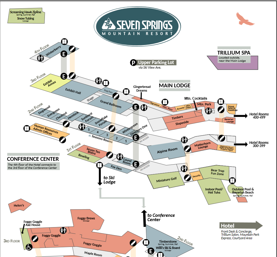Seven Springs Resort Map